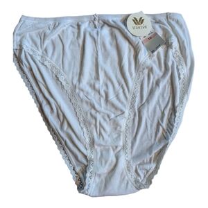 ⭐NEW Wacoal White Modal & Spandex French Cut Briefs Size 10